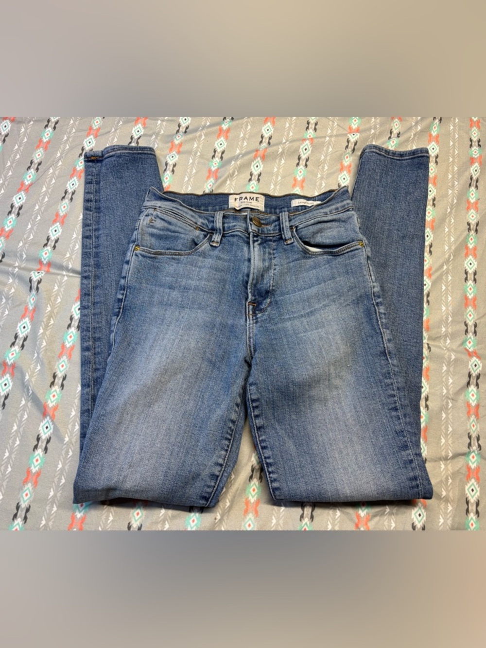 🧩Frame Denim Light Blue Skinny Jeans - Picture 1 of 2